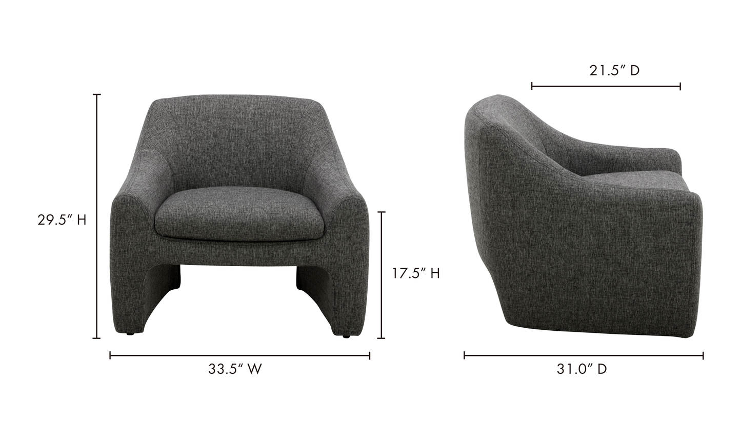 Kenzie Accent Chair Grey