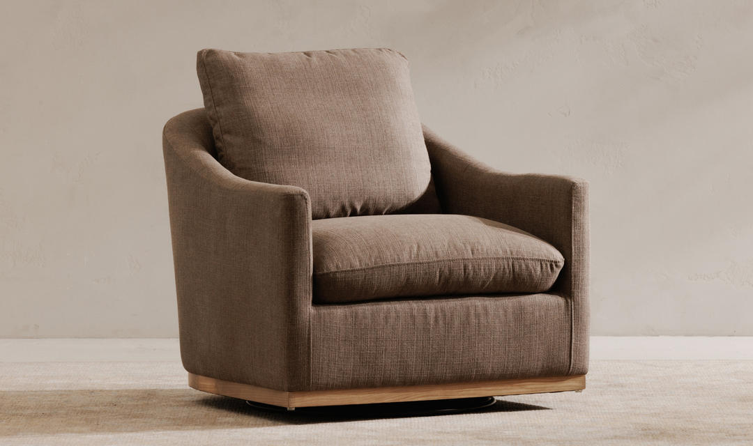 Linden Swivel Chair Soft Taupe