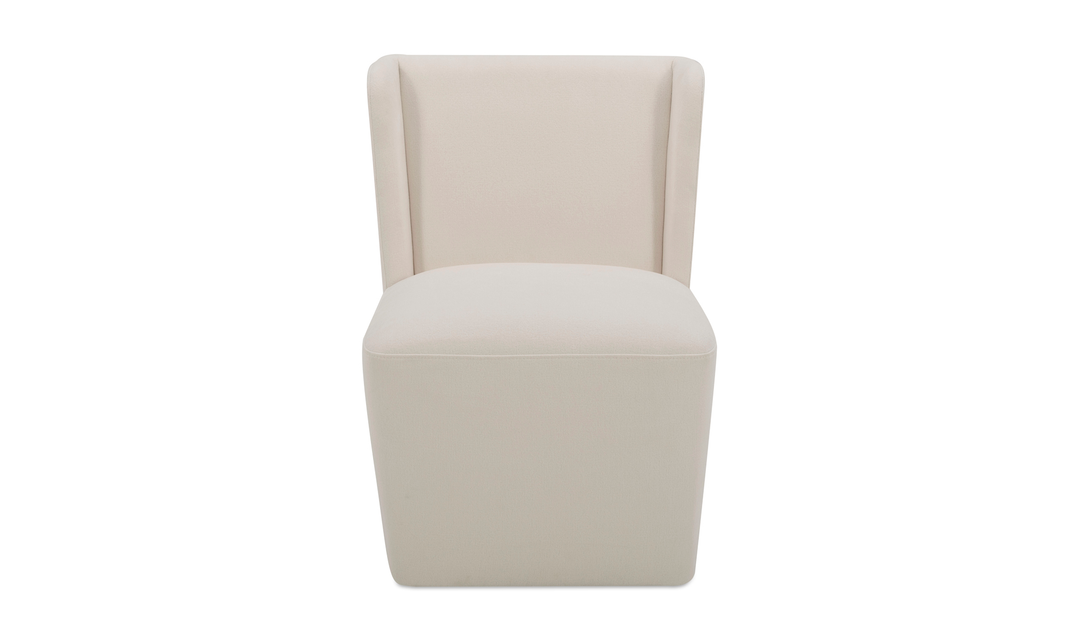 Cormac Rolling Dining Chair Performance Fabric Cream
