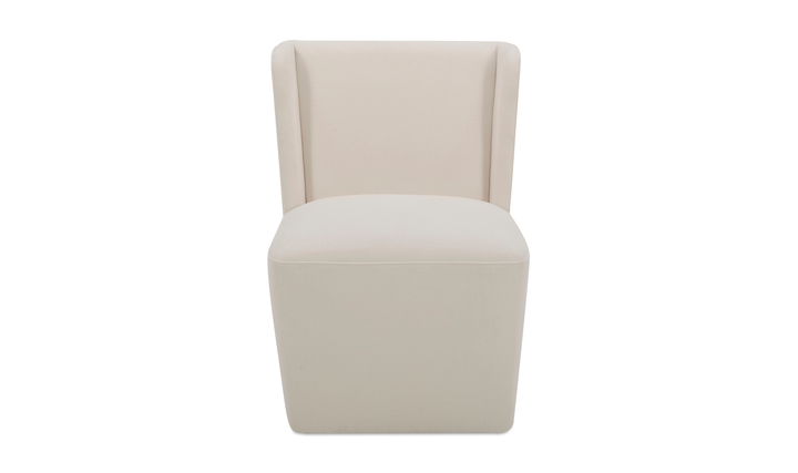 Cormac Rolling Dining Chair Performance Fabric Cream