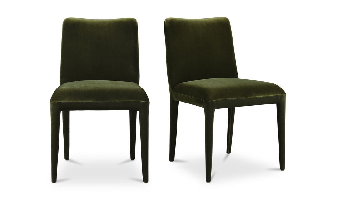 Calla Dining Chair Green Velvet-Set Of Two