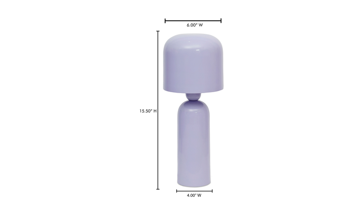 Echo Gloss Table Lamp Soft Purple