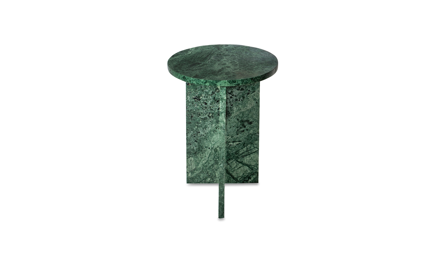Grace Accent Table Green Marble