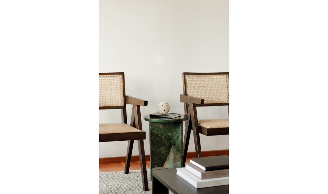 Grace Accent Table Green Marble