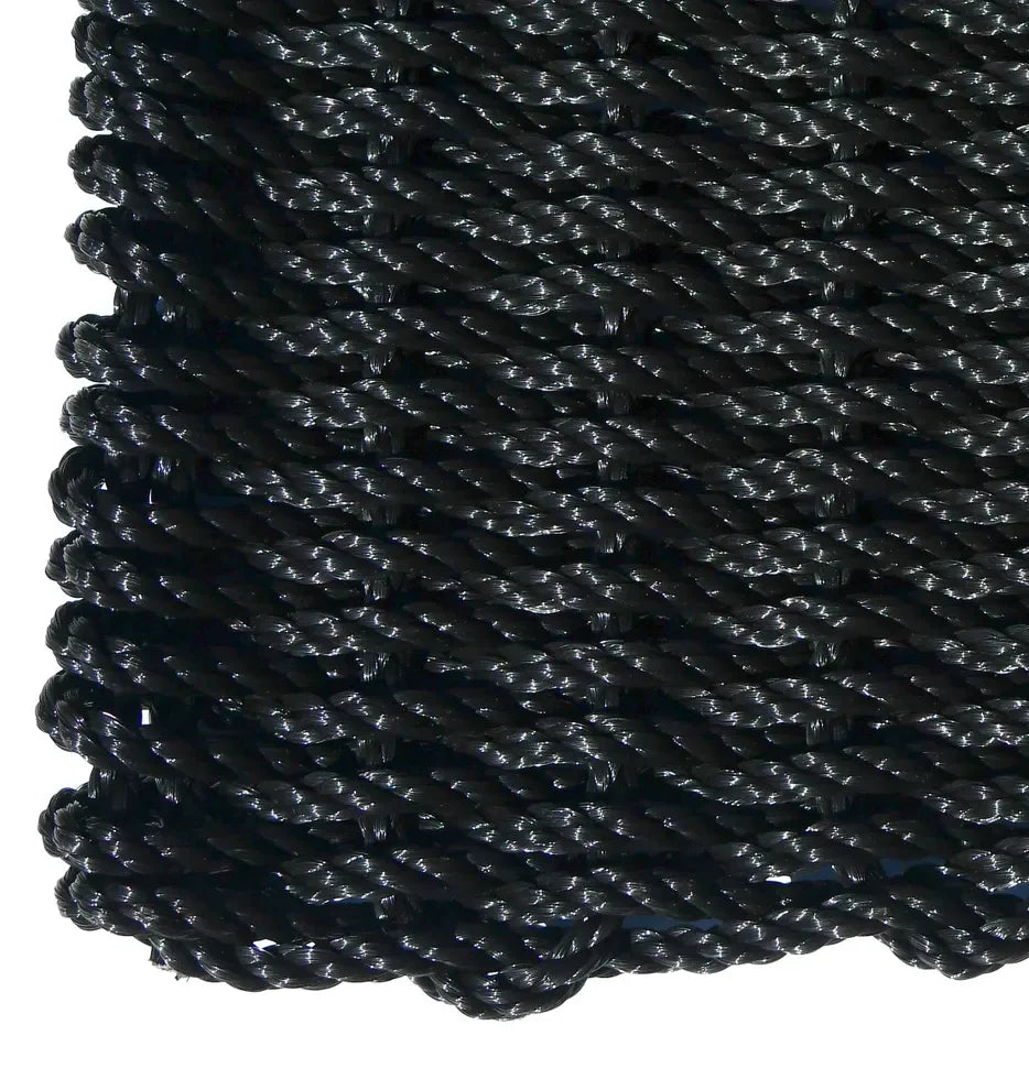 Rope Mat - Black (Single Weave)