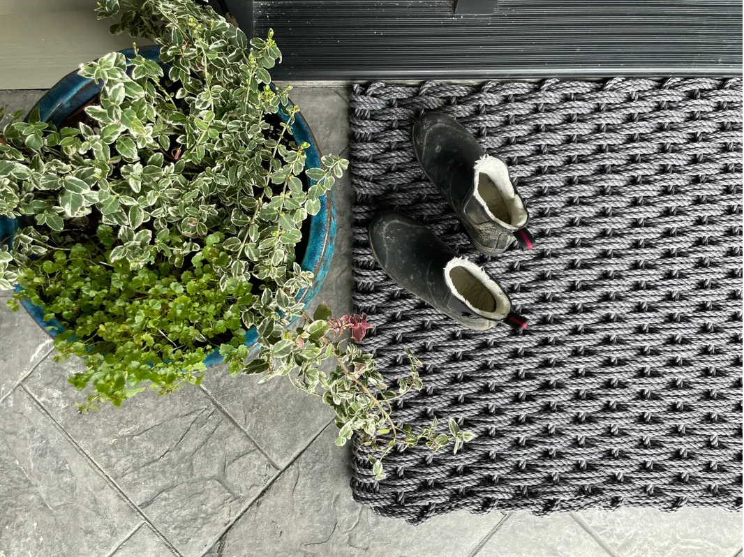 Rope Mat - Slate Grey (Double Weave)