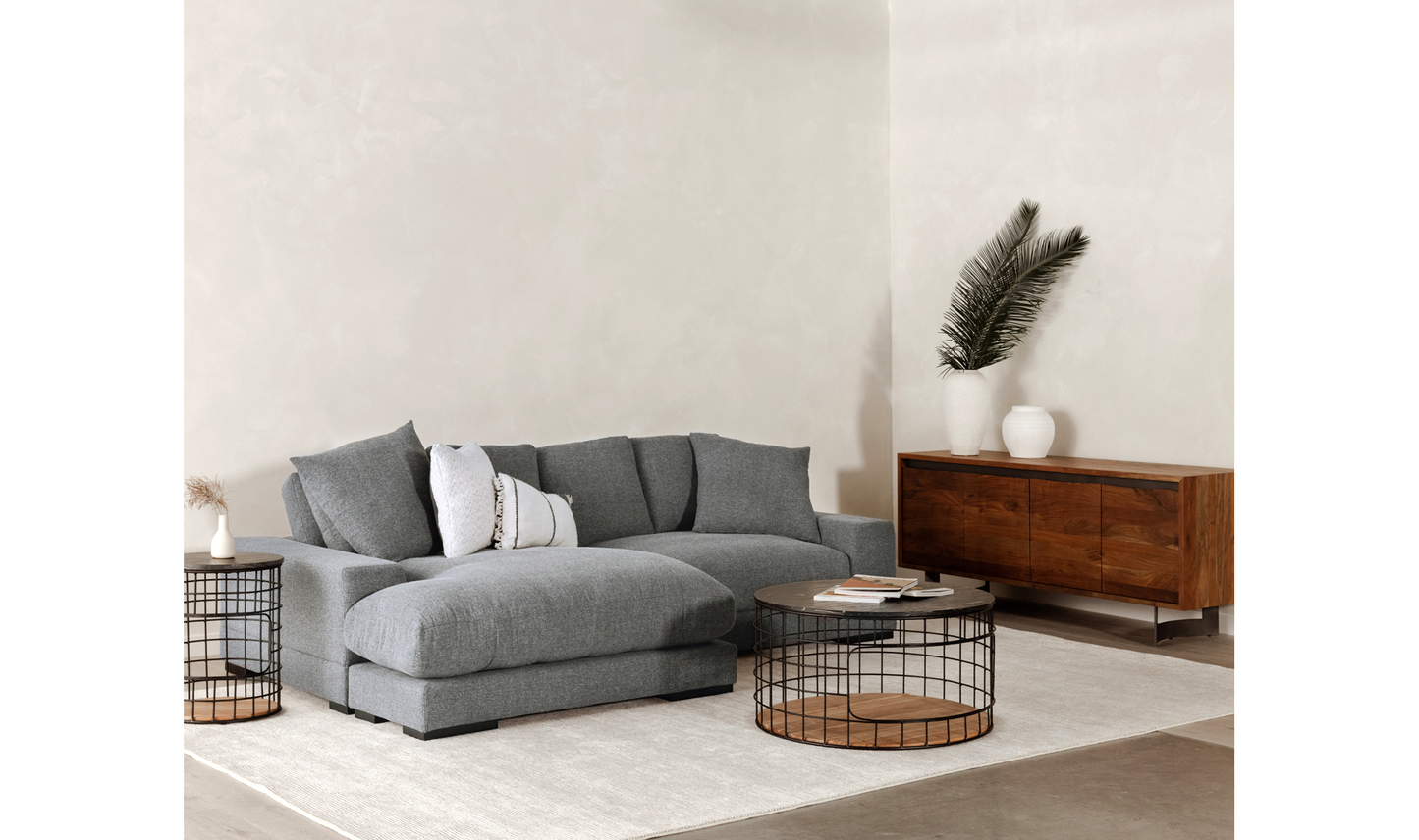 Plunge Sectional Grey
