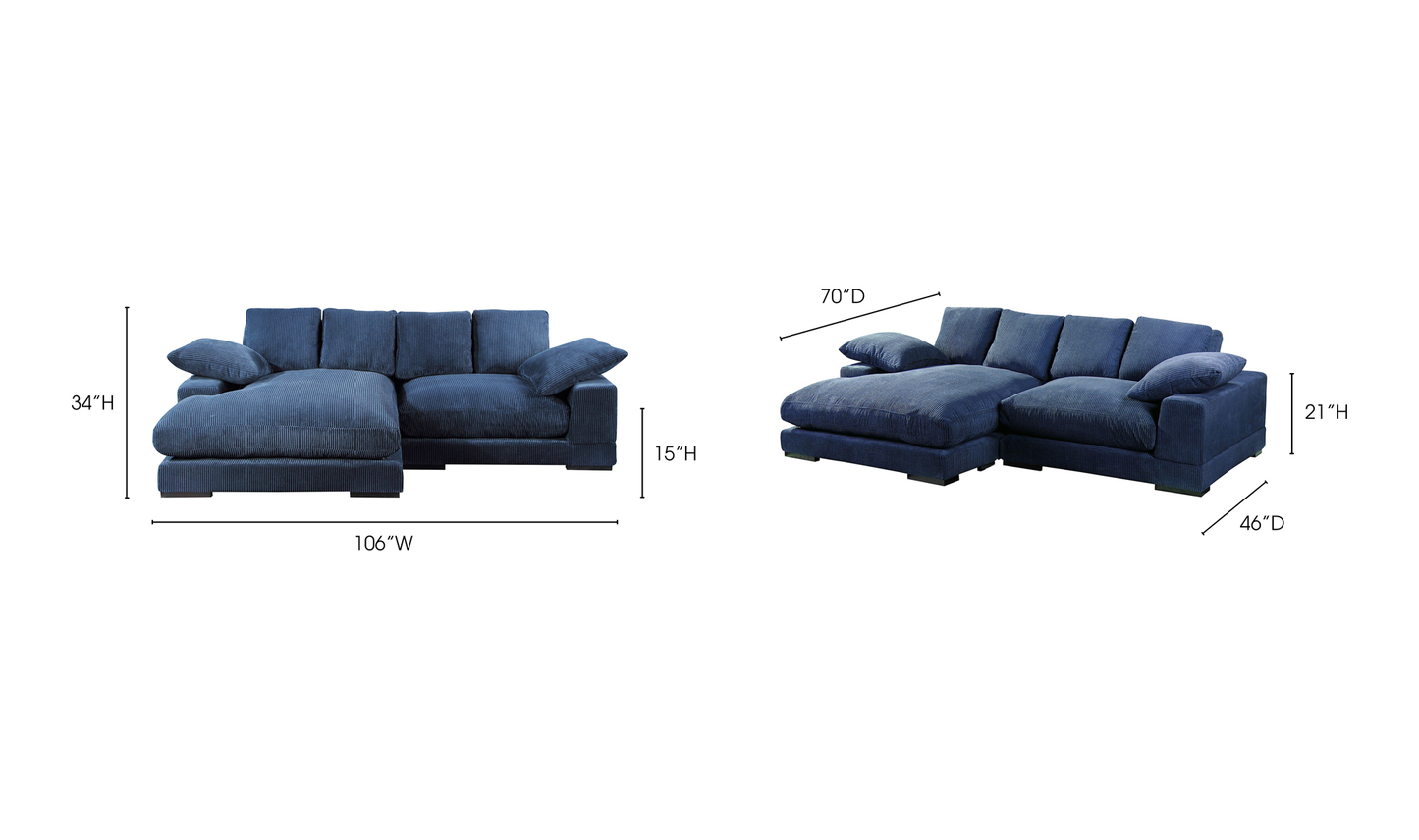 Plunge Sectional Blue