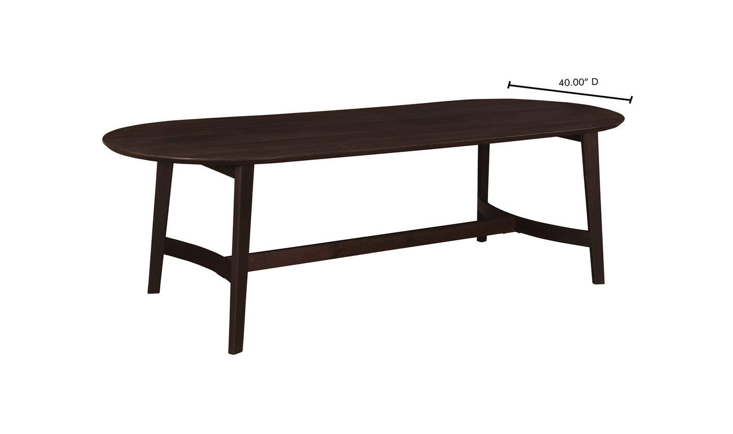 Trie Dining Table Large Dark Brown