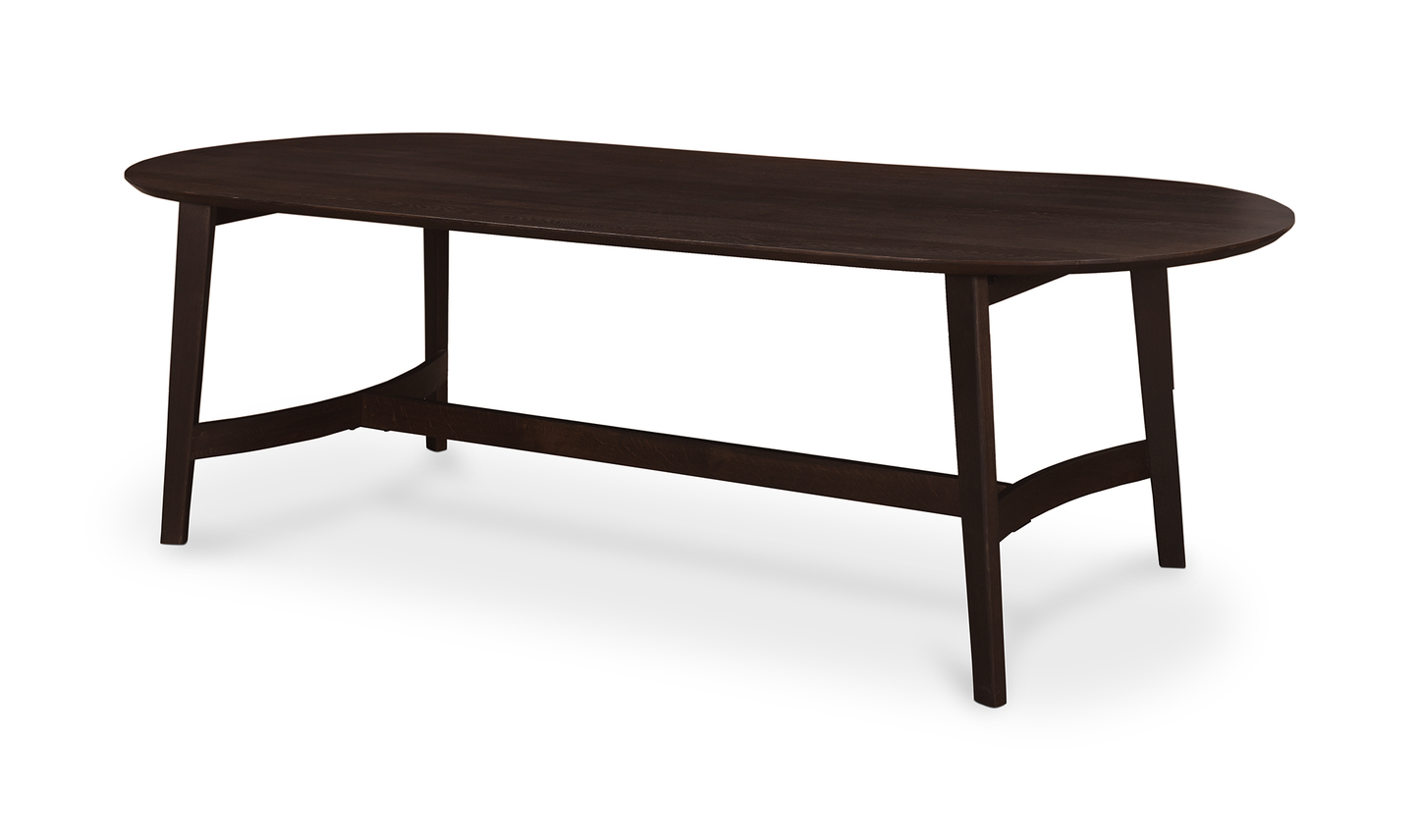 Trie Dining Table Small Dark Brown