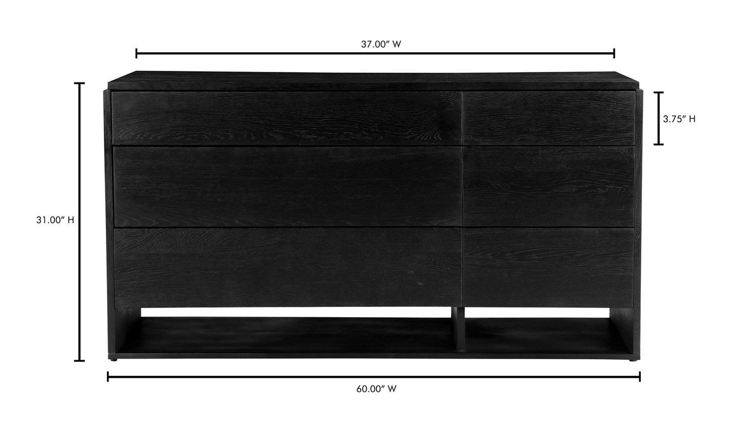 Quinton Large Dresser Black