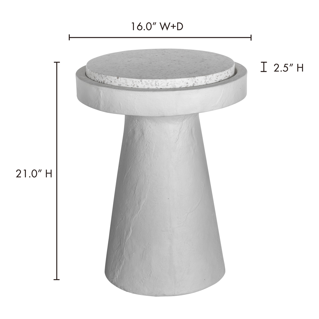 Book Accent Table - White