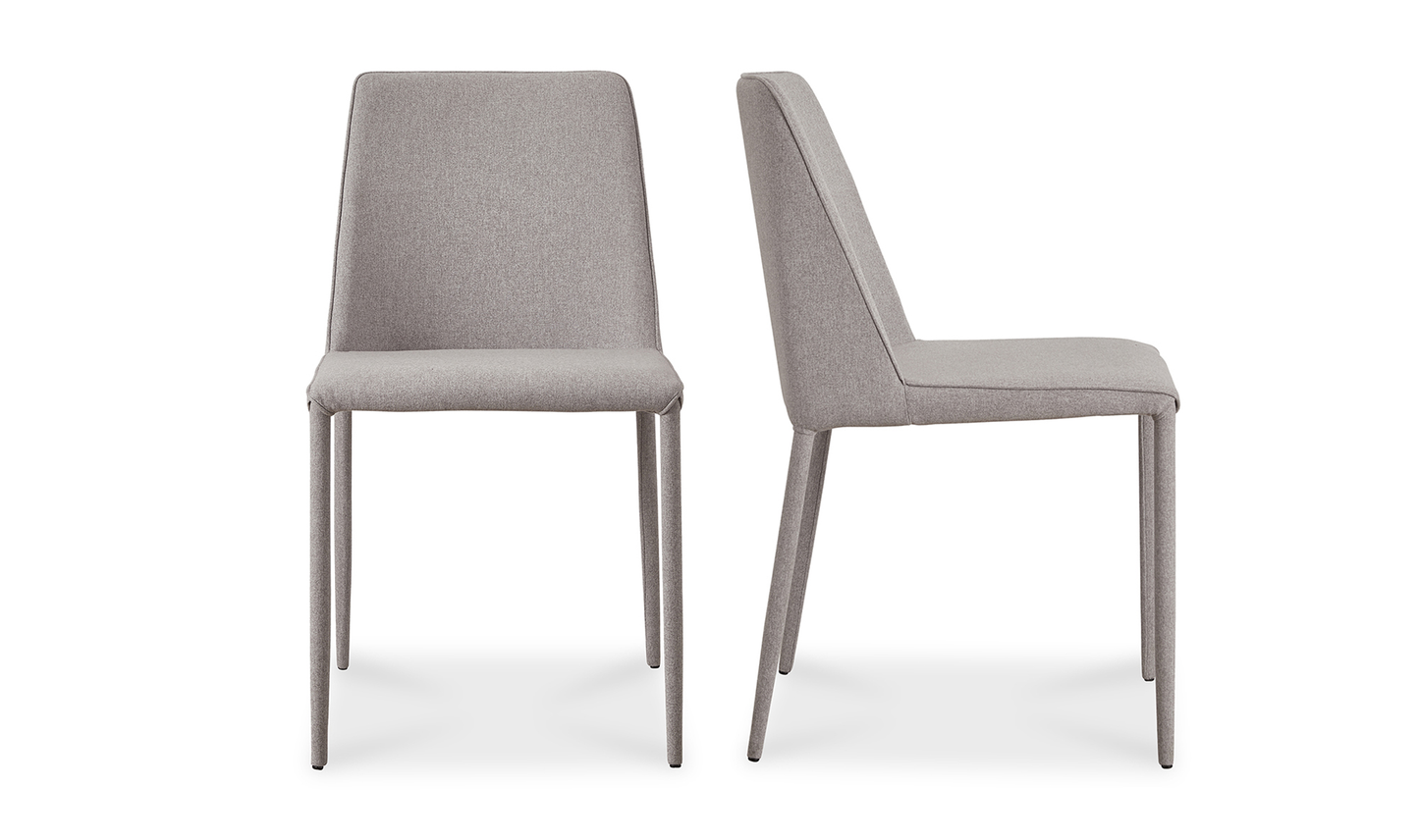 Nora Fabric Dining Chair - Set Of Two Grey