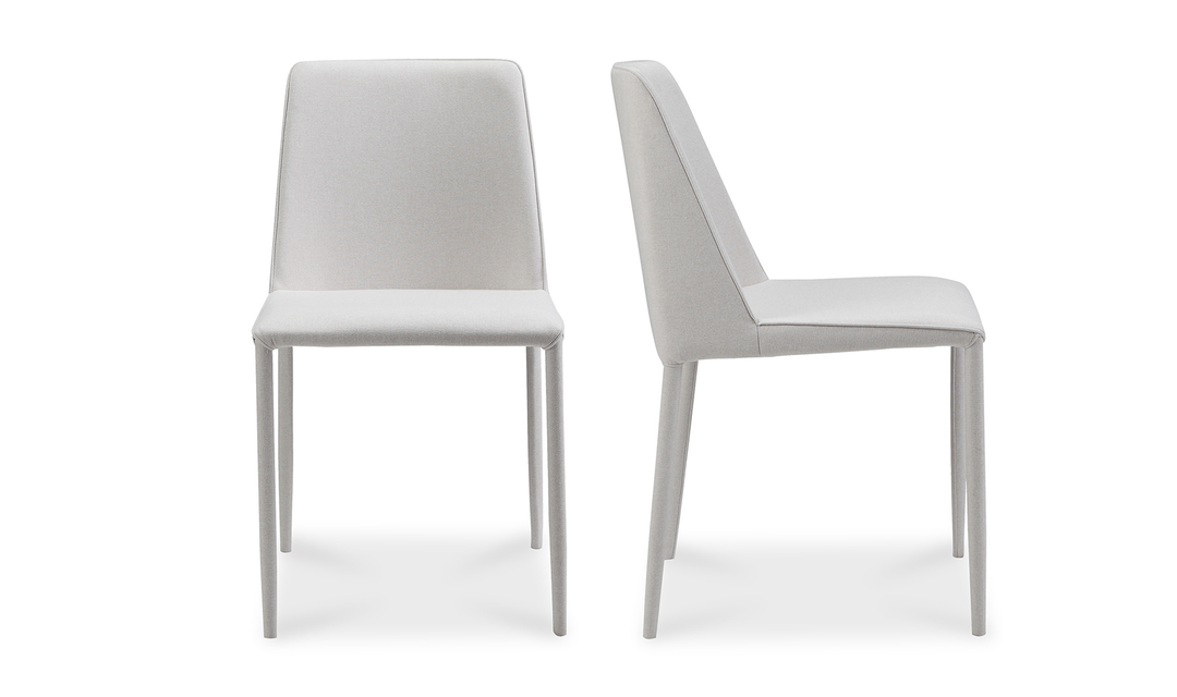 Nora Fabric Dining Chair - Set Of Two White