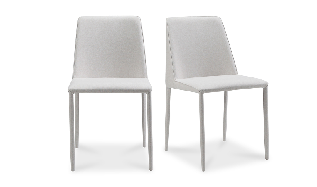 Nora Fabric Dining Chair - Set Of Two White