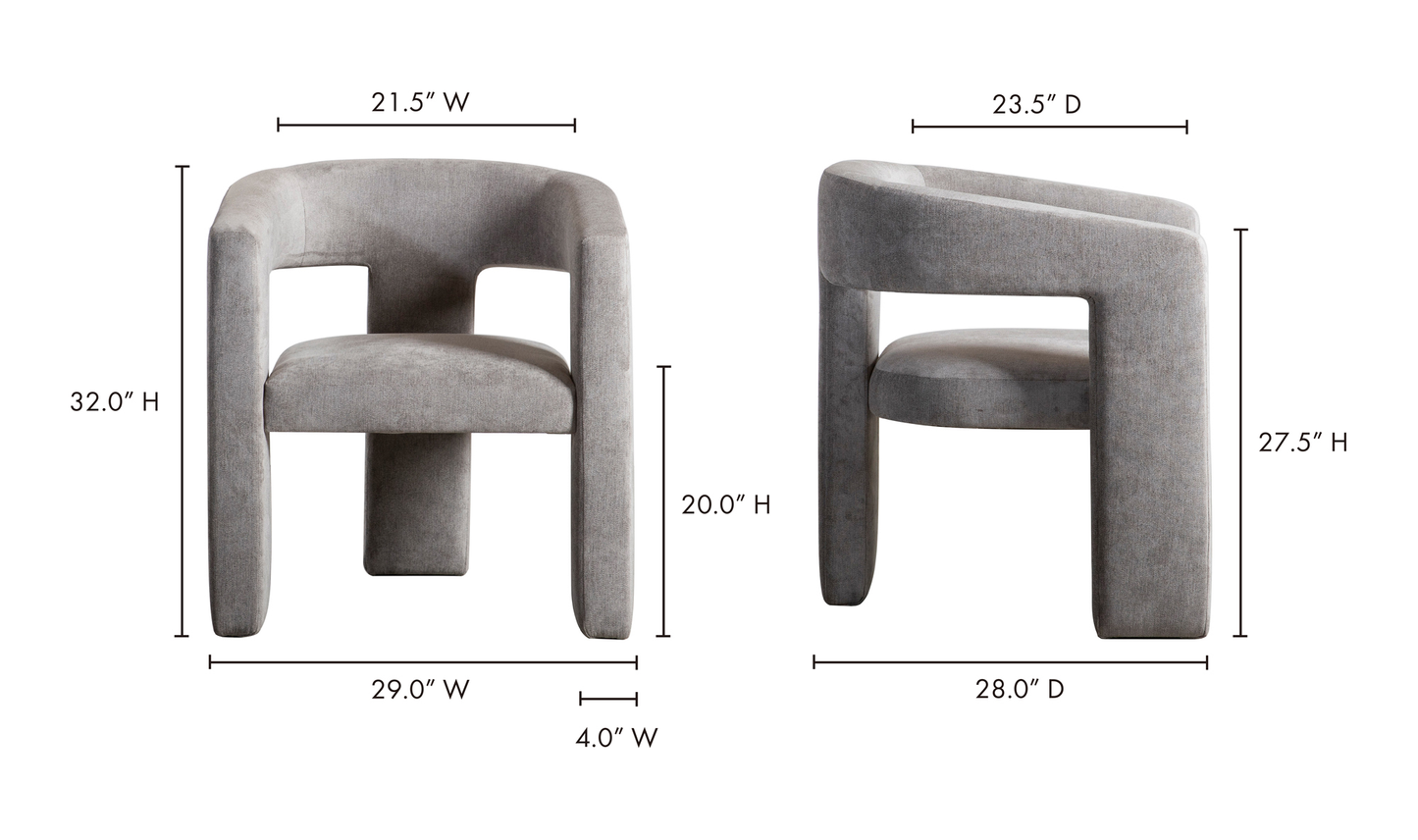 Elo Chair Light Grey